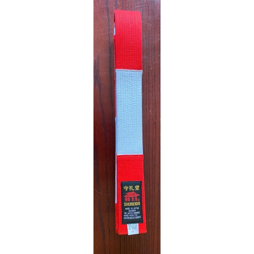 Red White Masters Belt